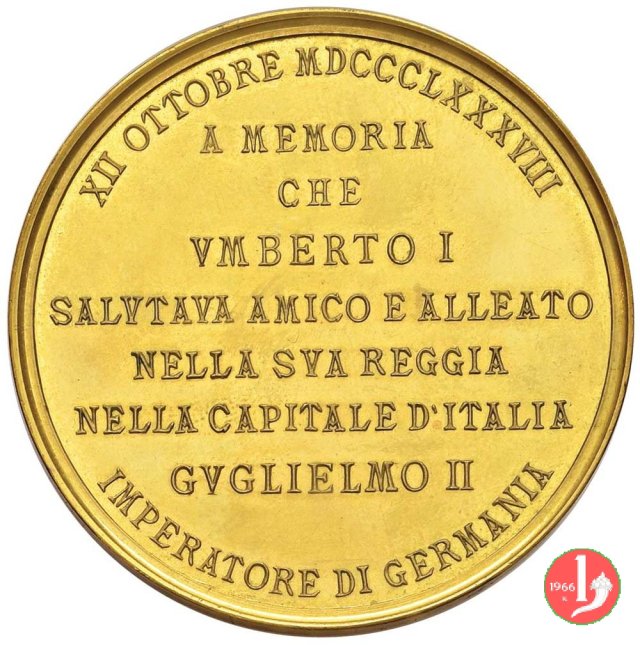 Visita dell'Imperatore Guglielmo II 52mm 1888 (Roma)