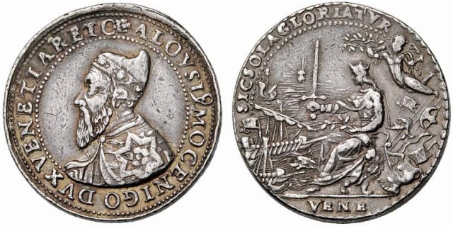 Alvise I Mocenico - Vittoria di Lepanto 1571 -V562 1571 (Venezia)