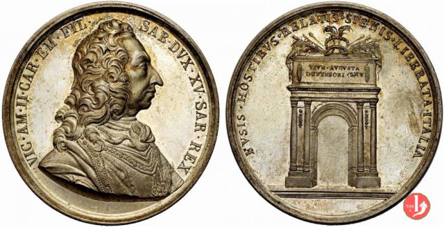 Vittorio Amedeo II 1675-1730 -UdS74a 1865 (Torino)