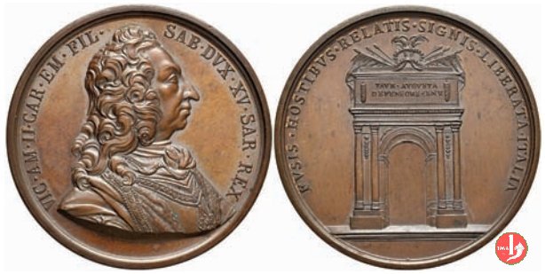 Vittorio Amedeo II 1675-1730 -UdS74a 1865 (Torino) Vittorio Amedeo II 1675-1730 -UdS74a 1865 (Torino)