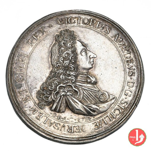 Vittorio Amedeo II Re di Sicilia 1714 -UdS XXX-13 1714 (Palermo)