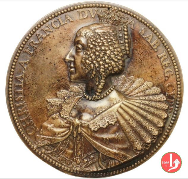Vittorio Amedeo I e Maria Cristina di Francia 105mm 1637