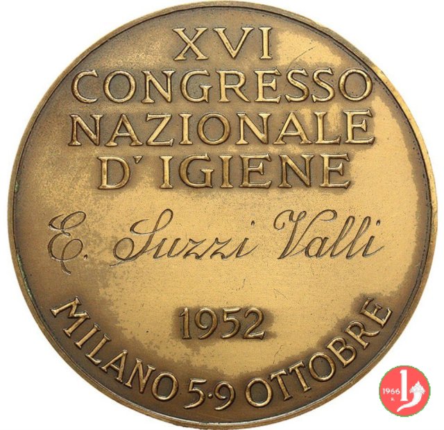 XVI Congresso Nazionale d'Igiene Milano 1952 1952