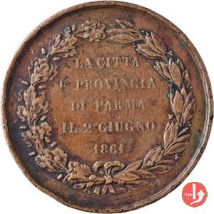 medaglia a Vittorio Emanuele II 1861 (Parma)