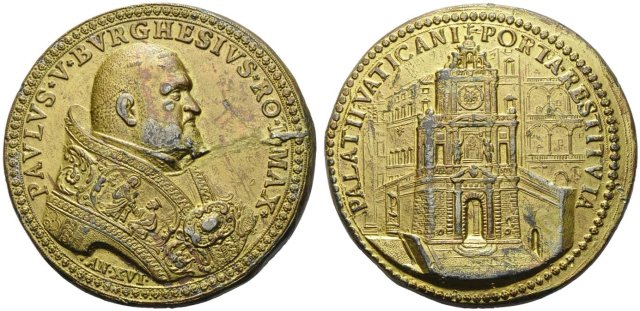 ricostruzione della porta Vaticana - A . XVI 1620