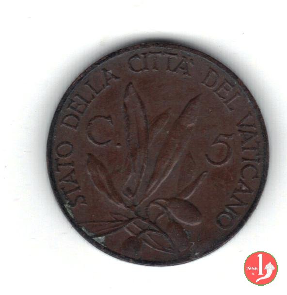 5 centesimi 1933-1934 (Roma)