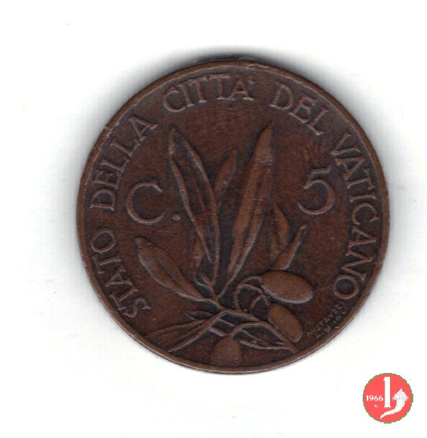 5 centesimi 1937 (Roma)