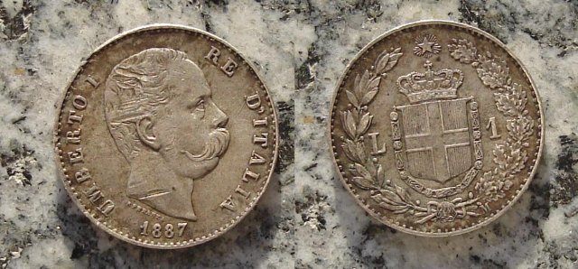 1 lira 1887 (Milano)