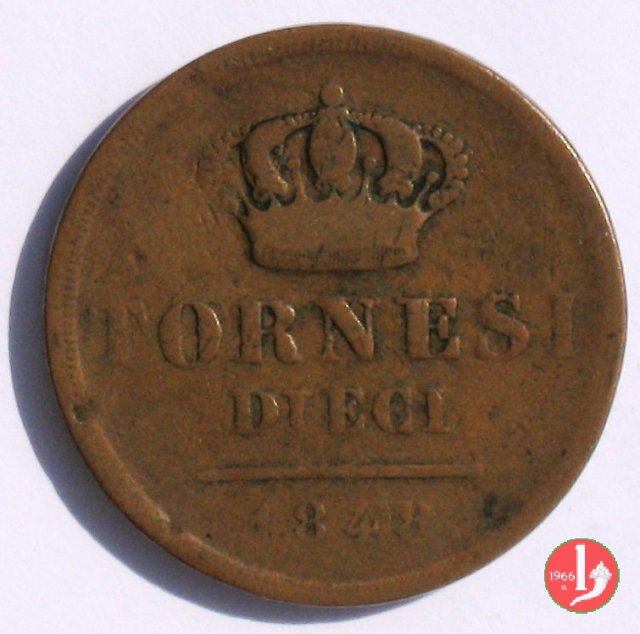 10 Tornesi 1848 (Napoli)