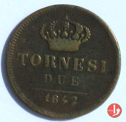 2 Tornesi 1842 (Napoli)