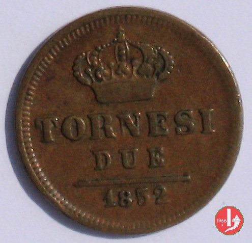 2 Tornesi 1852 (Napoli)