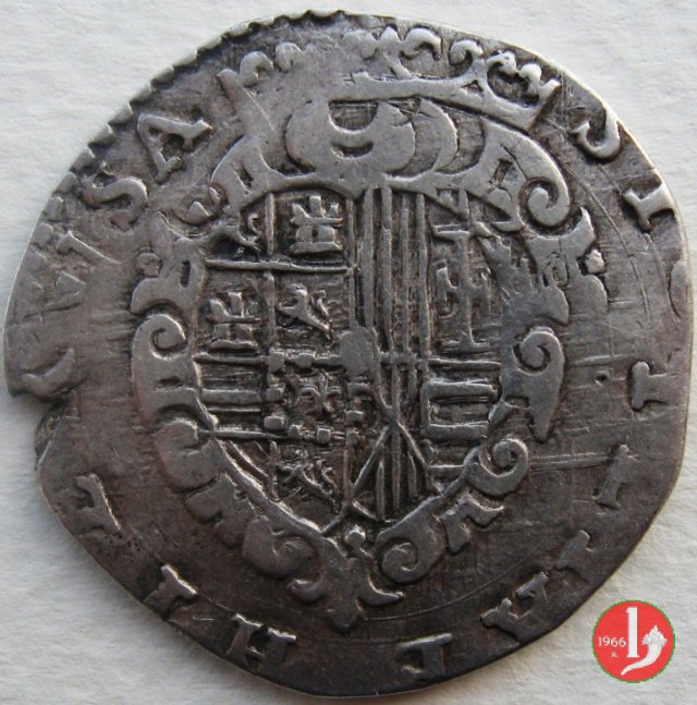 Tarí con la testa del Re 2° tipo 1575 (Napoli)