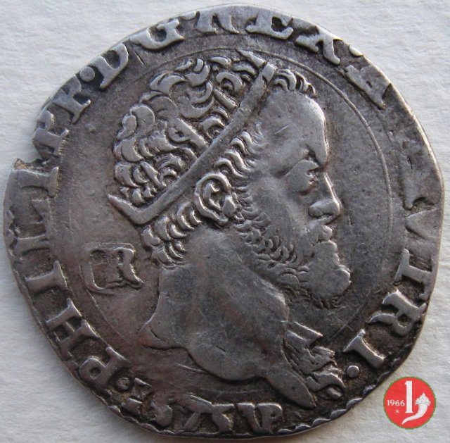 Tarí con la testa del Re 2° tipo 1575 (Napoli)