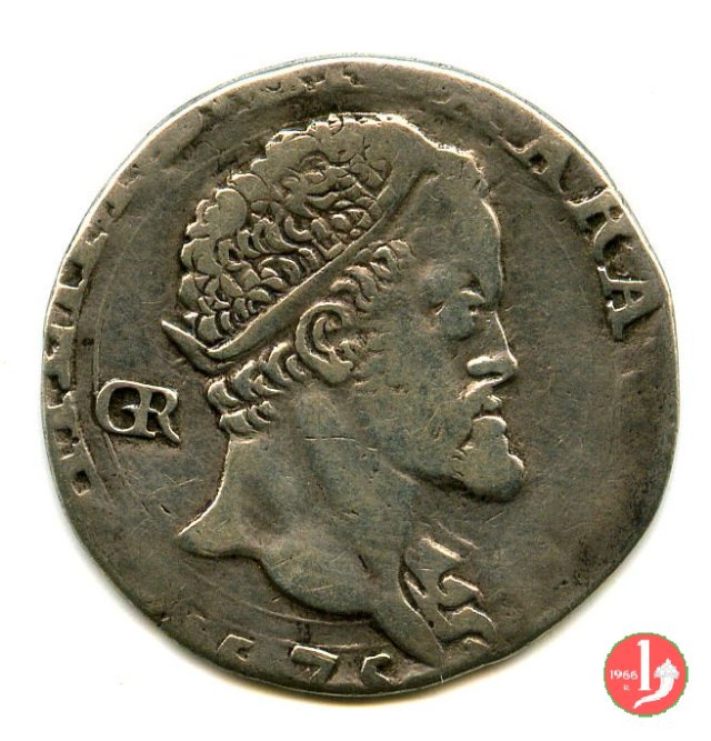 Tarí con la testa del Re 2° tipo 1575 (Napoli)