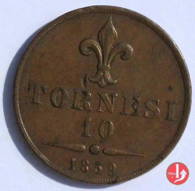 10 Tornesi 1859 (Napoli)