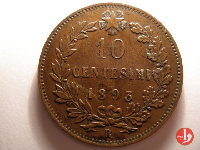 10 centesimi 1893 (Roma)