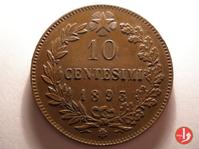 10 centesimi 1893 (Birmingham)