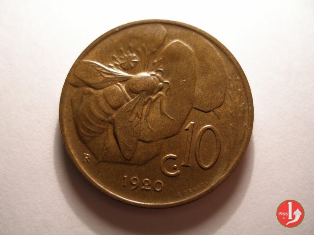 10 centesimi ape 1920 (Roma)