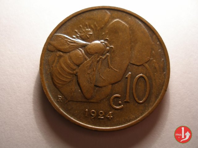 10 centesimi ape 1924 (Roma)