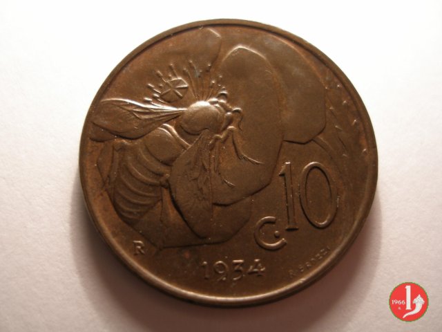 10 centesimi ape 1934 (Roma)