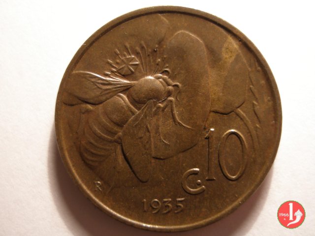 10 centesimi ape 1935 (Roma)