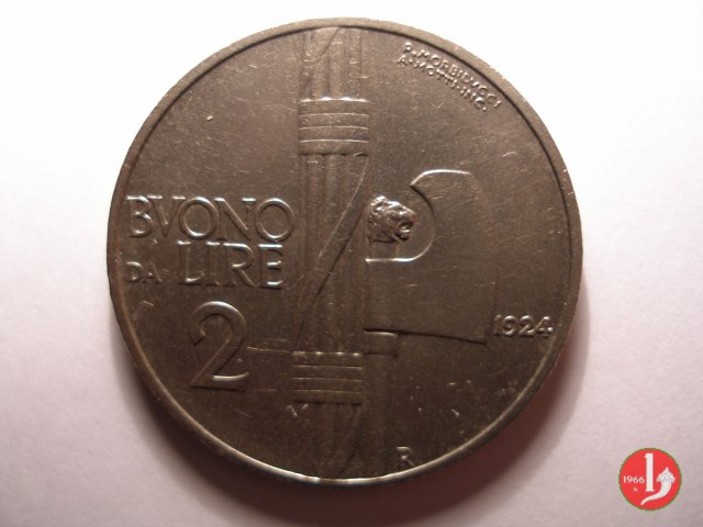 Buono da 2 lire 1924 (Roma)