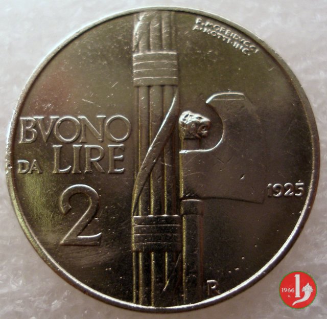 Buono da 2 lire 1925 (Roma)