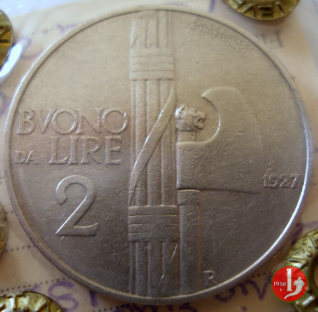 Buono da 2 lire 1927 (Roma)