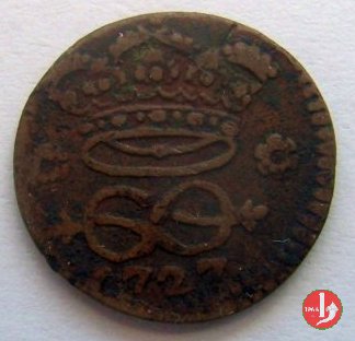 2 denari II tipo 1727 (Torino)