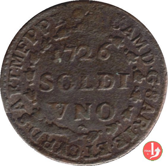 Soldo II tipo 1726 (Torino)