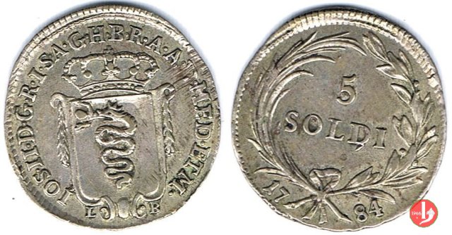 5 soldi 1784 (Milano)