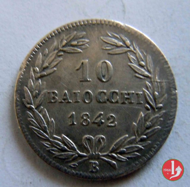 10 Baiocchi (Giulio o Paolo) 1842 (Bologna)