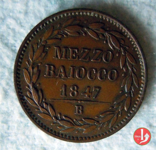 1/2 baiocco 1847 (Bologna)