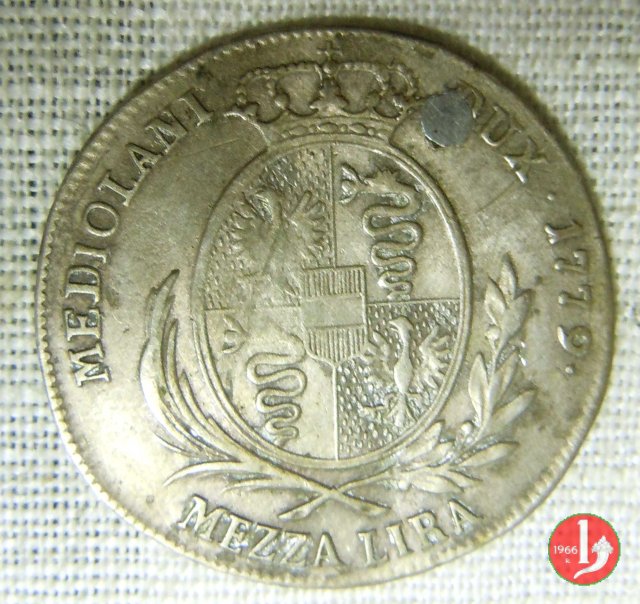 1/2 lira 1779 (Milano)