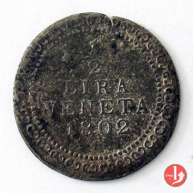 1/2 lira 1802 (Venezia)