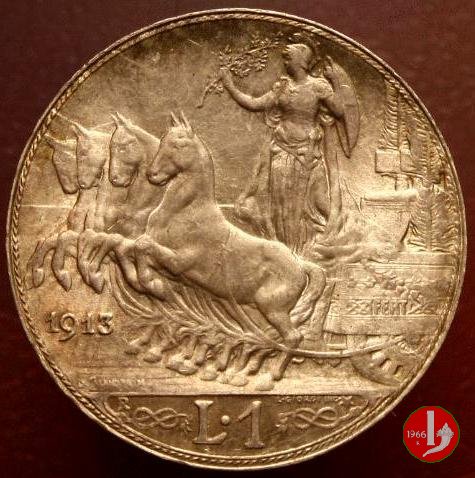 1 lira quadriga veloce 1913 (Roma)