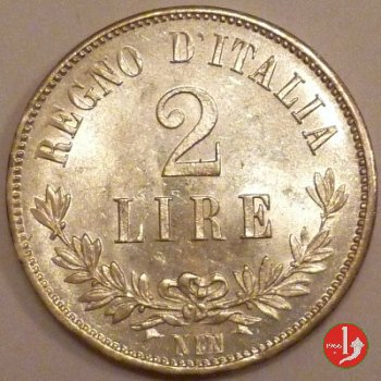 2 lire valore 1863 (Napoli)