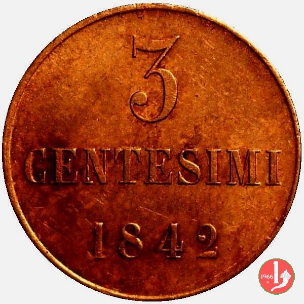 3 centesimi 1842 (Torino)