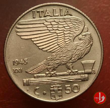 50 centesimi impero 1943 (Roma)