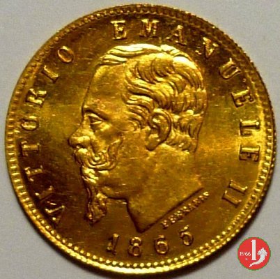 5 lire oro 1865 (Torino)