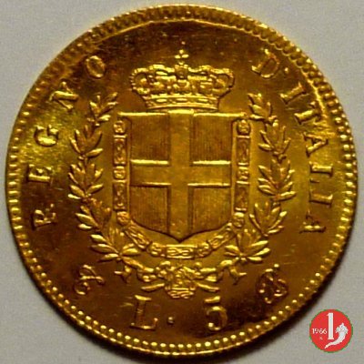 5 lire oro 1865 (Torino)