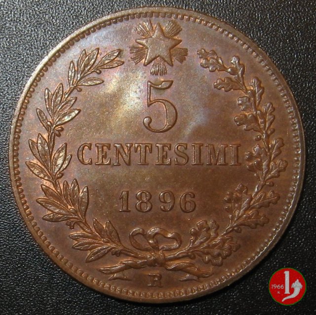 5 centesimi 1896 (Roma)