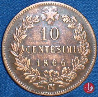 10 centesimi 1866 (Strasburgo)