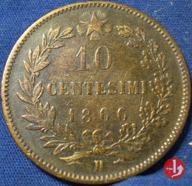 10 centesimi 1866 (Birmingham)