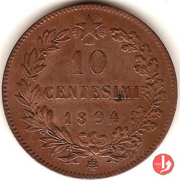 10 centesimi 1894 (Birmingham)