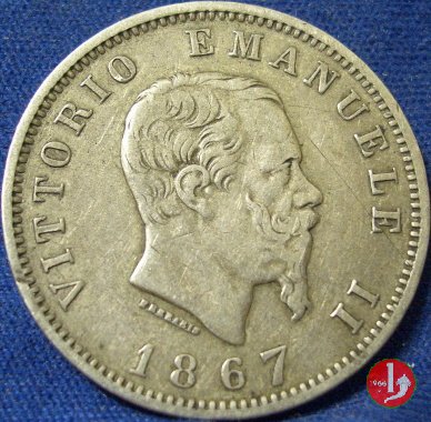 1 lira stemma 1867 (Milano)