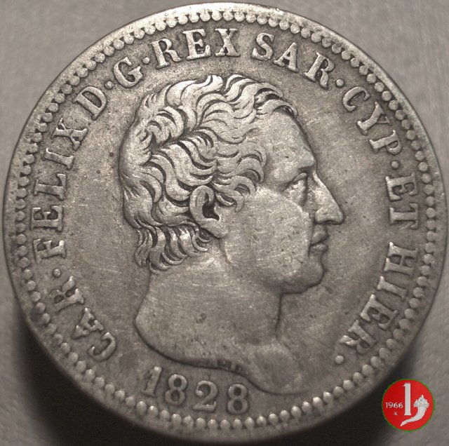 1 lira 1828 (Torino)