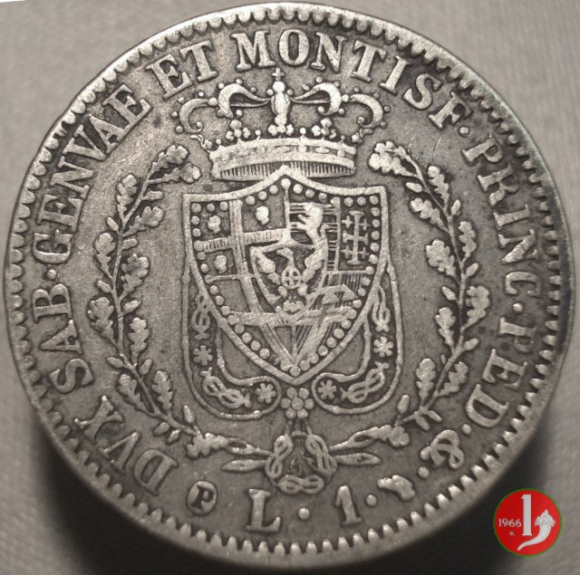 1 lira 1828 (Torino)