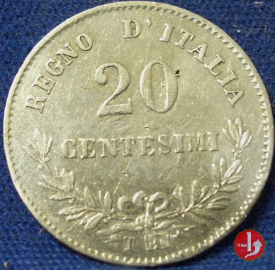 20 centesimi valore 1863 (Torino)