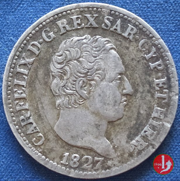 50 centesimi 1827 (Genova)